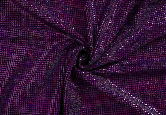 Paars Strass Stof met Stretch