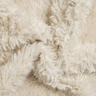 Meubelstof Pluche / Teddy Creme