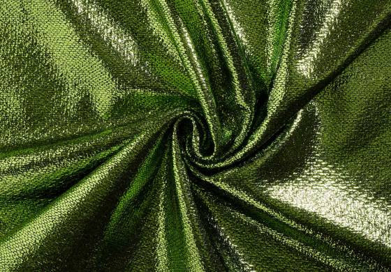 Glitter stof lime groen