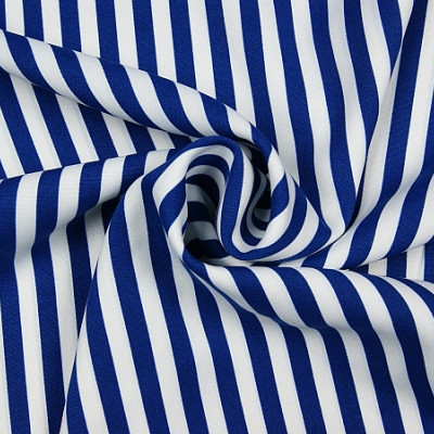 Texturé / Terlenka Blauw Wit Streep 1cm
