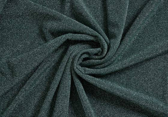 lurex glitter petrol stof