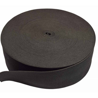 Taille elastiek zwart zacht 60mm