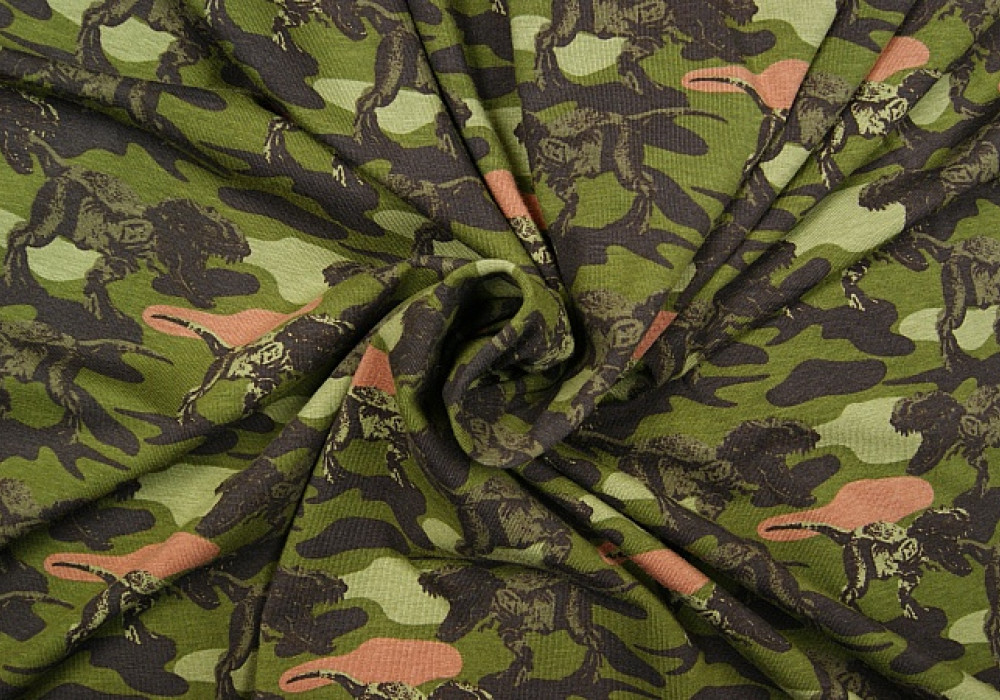 Fantasieprint tricot "Megan Blue Fabrics" camouflage