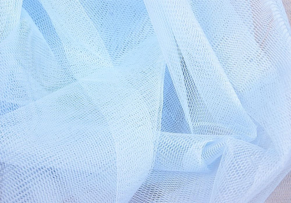 Tule licht-blauw