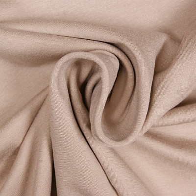 Uni tricot viscose beige licht