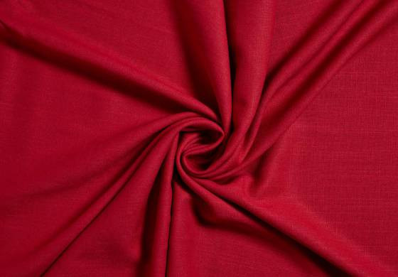 linnen viscose stof rood