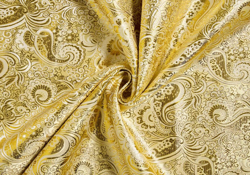 Jacquard Stof Goud (Brokaat)