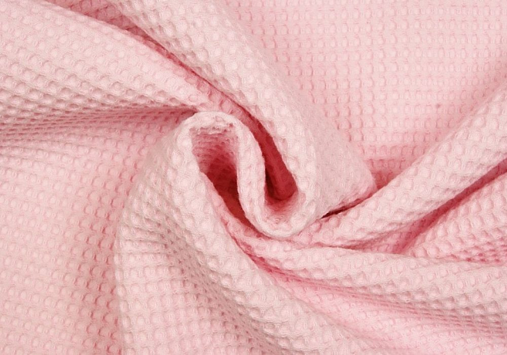 Wafeldoek roze 100% katoen dubbeldraads