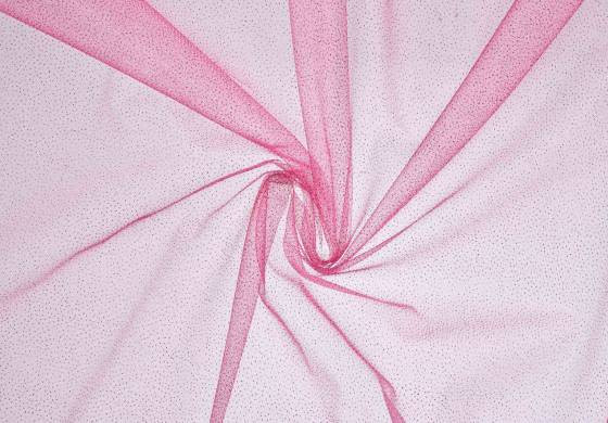 Roze tule met glitter