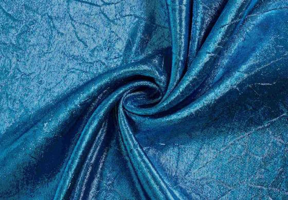 Metallic Stof Lurex Blauw