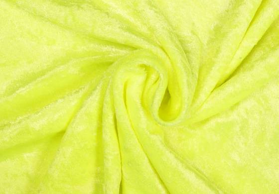 Velours de Panne fluor-geel