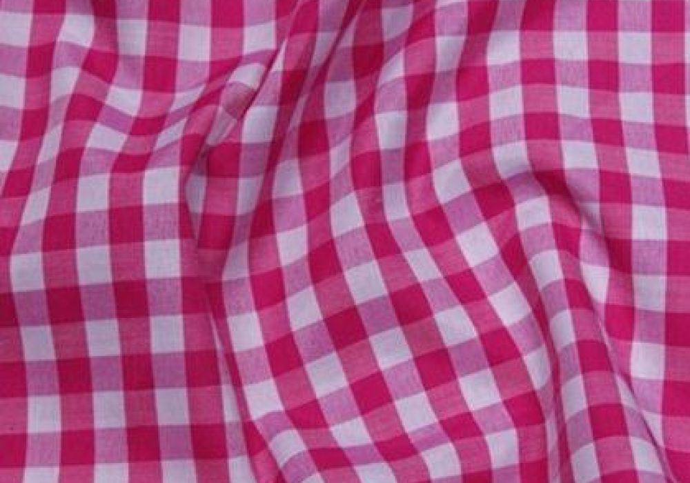 Boerenbont Fuchsia Roze Ruit 10mm