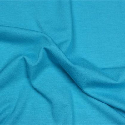 Uni tricot viscose blauw turquiose