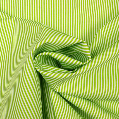 Boerenbont Streepjes Lime Groen Wit 2mm