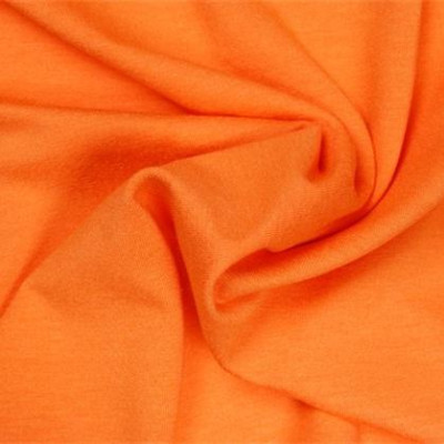 Uni tricot viscose oranje licht