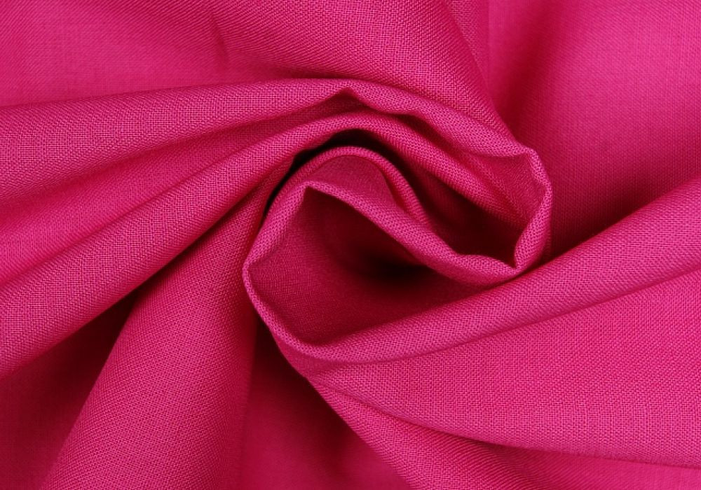 Katoen fuchsia uni 100%