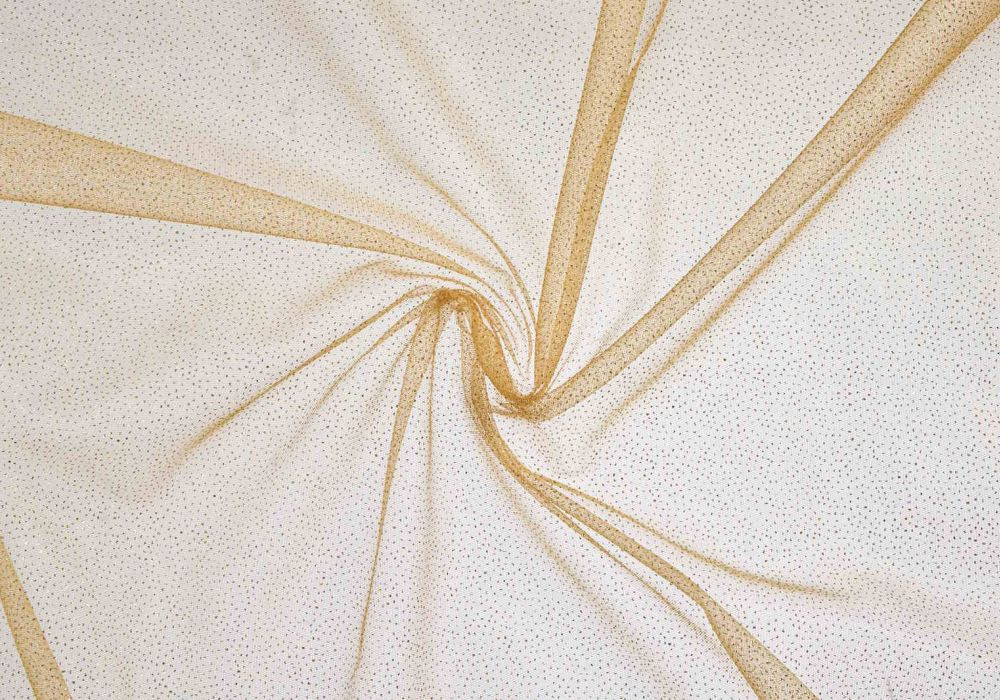 Gouden Glitter Tule