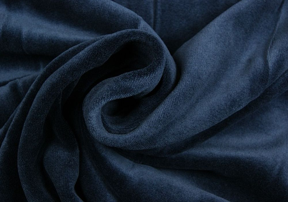 Nicky velours blauw marine