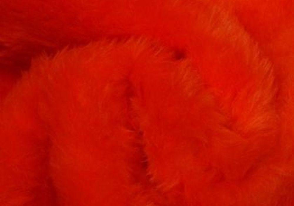 Pluche/Teddy oranje kort