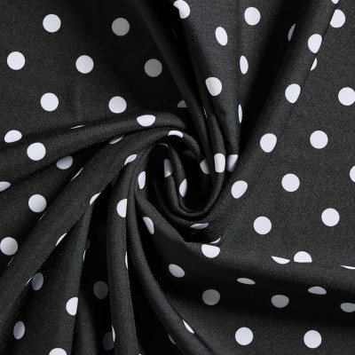 Texturé / Terlenka Zwart/ Wit Stippen