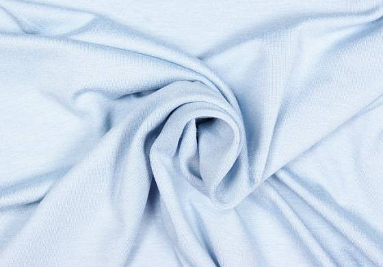 Uni tricot viscose l-blauw