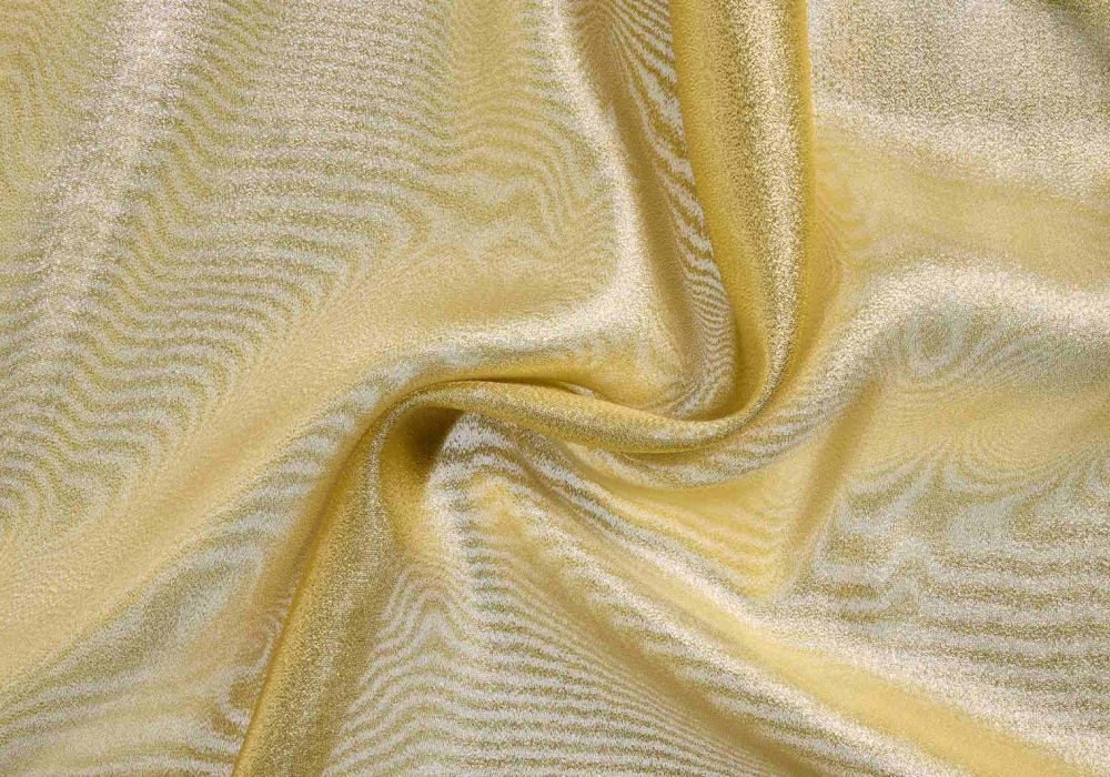 Gouden Organza stof met lurex