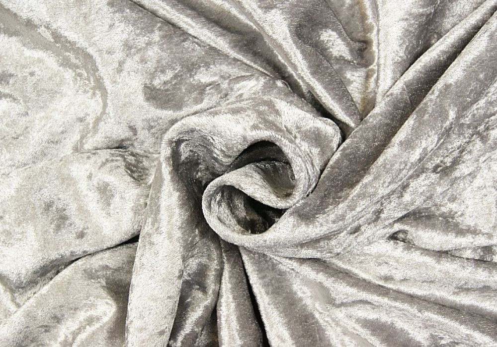 Velours de Panne zilver