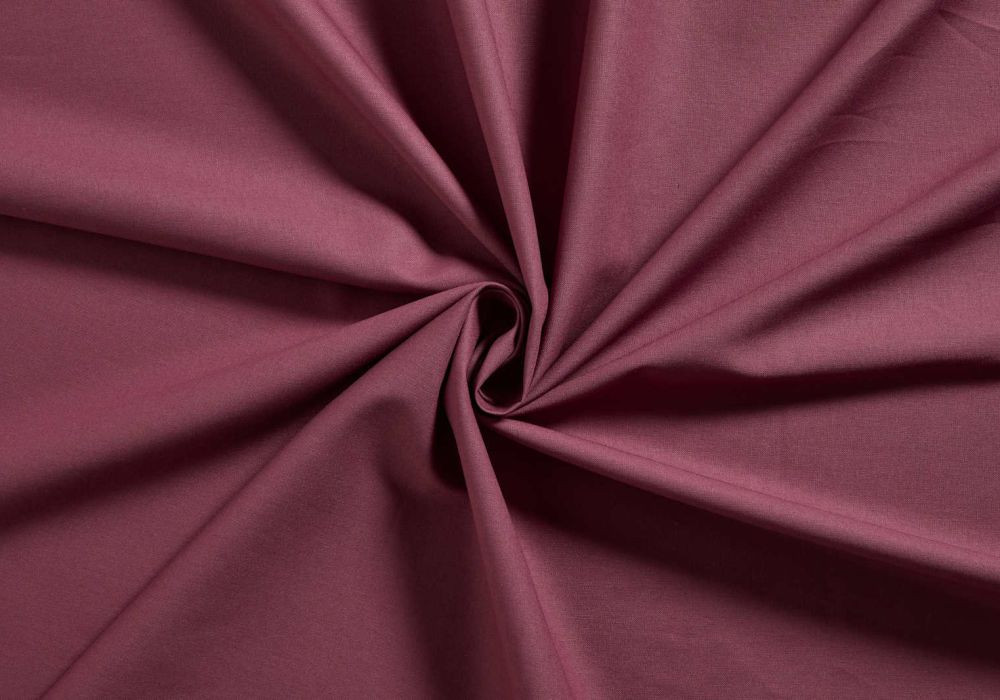Katoen Stof Donker Oud roze