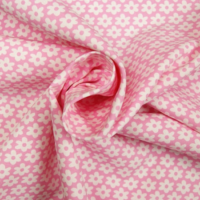 Boerenbont Bloemen Roze Wit