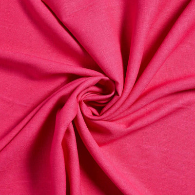 Linnen Viscose Fuchsia Roze