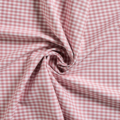 Boerenbont Ruitjes Oudroze Wit 5 mm