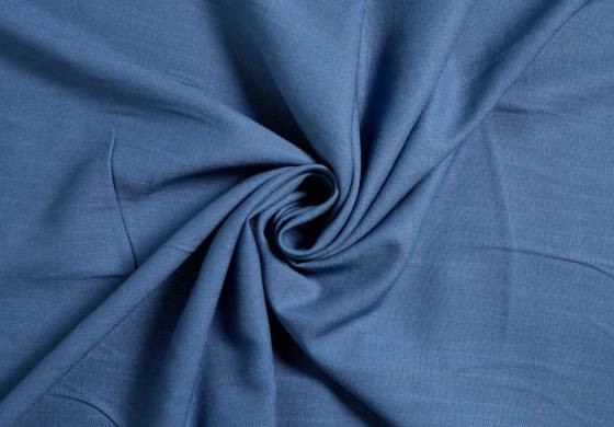 Linnen viscose stof blauw jeans