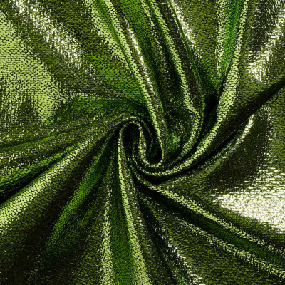 Glitterstof Chanel Lime Groen