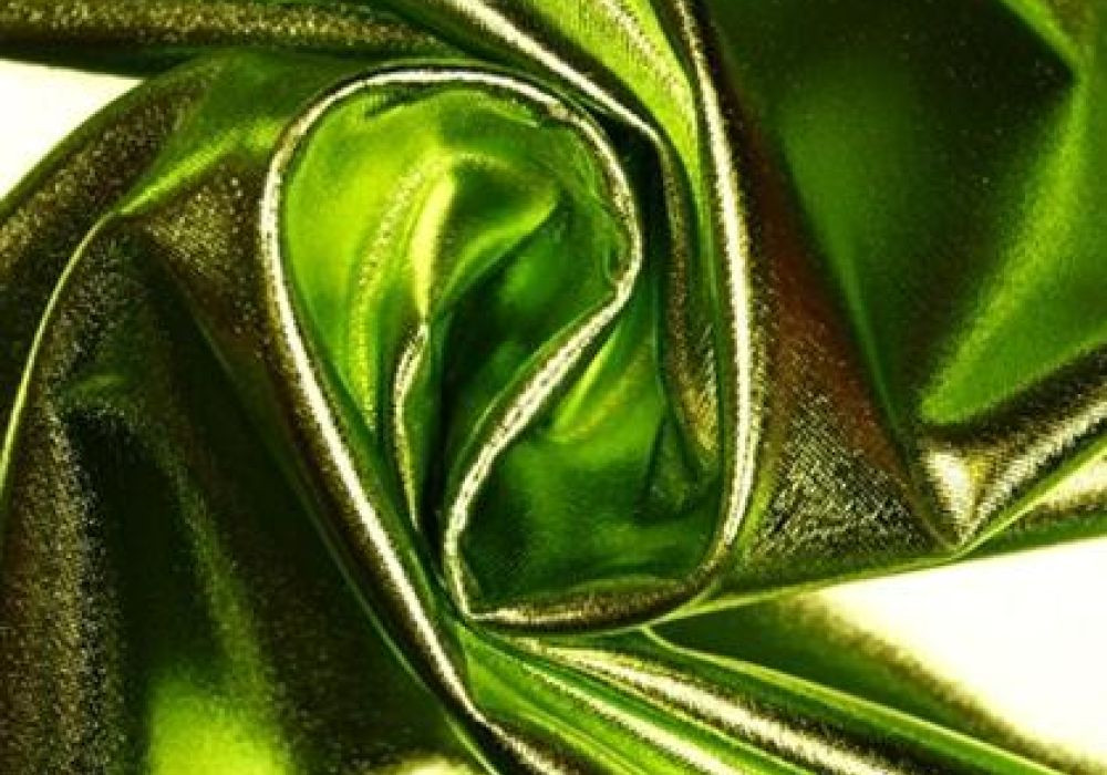 Lamé stretch lime-groen
