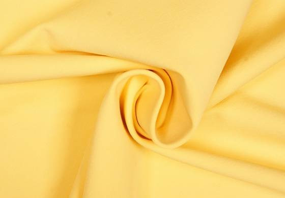 Uni tricot katoen geel pastel