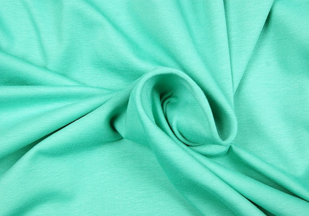 Uni tricot katoen mint donker
