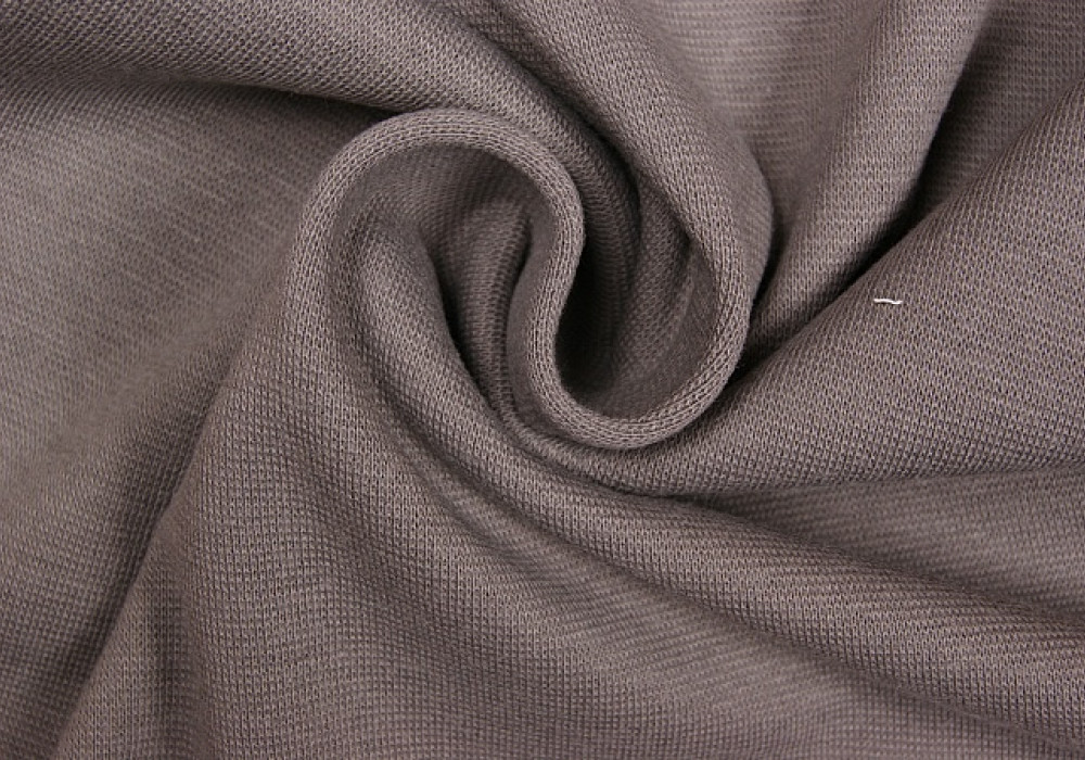 Boordstof tricot grijs smal