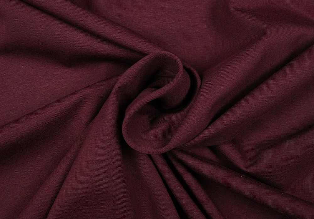 Uni tricot katoen aubergine