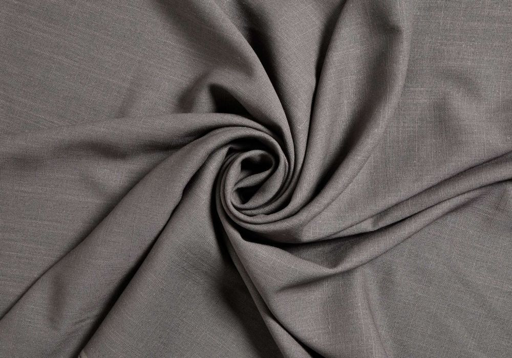 linnen viscose stof grijs