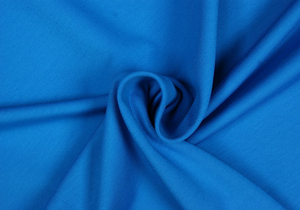 Uni tricot katoen blauw aqua