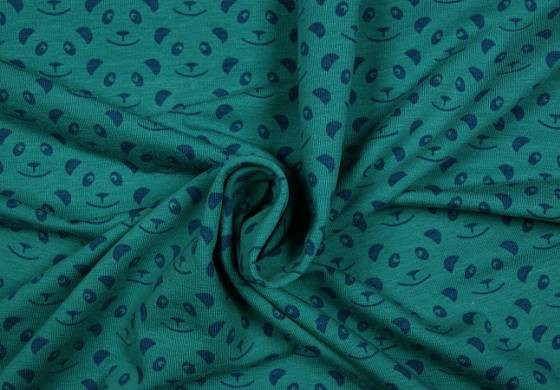 Fantasieprint tricot "Megan Blue Fabrics" panda