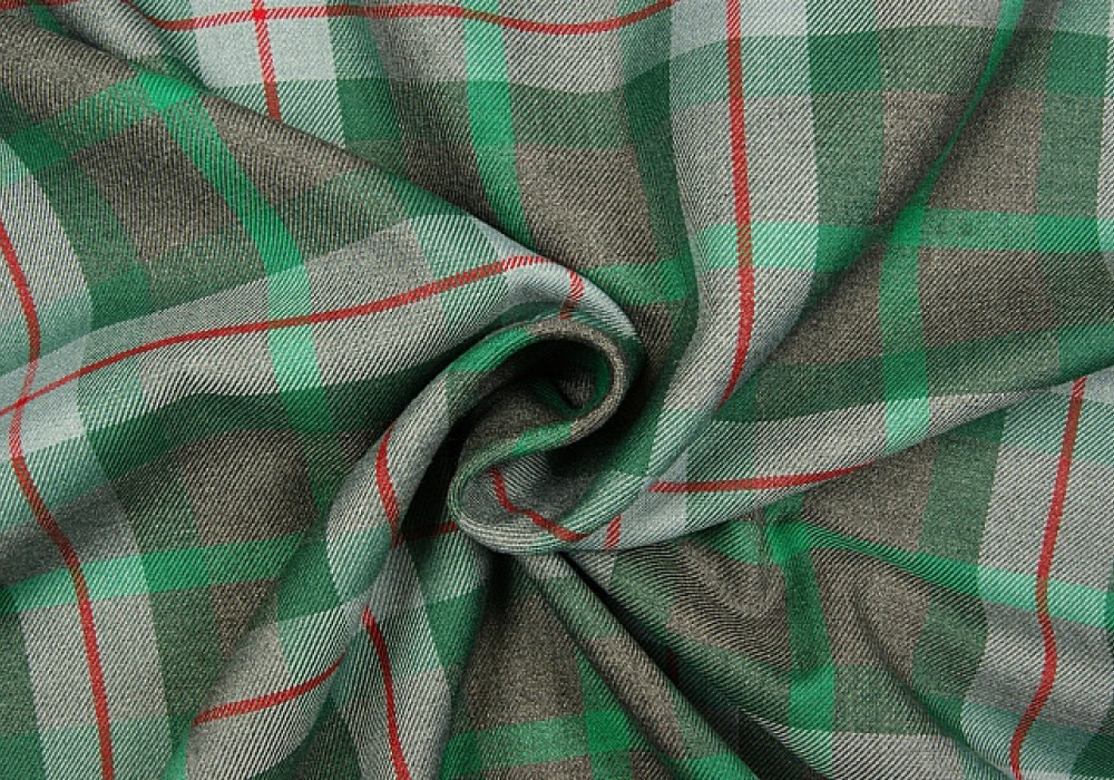 Schotse ruit grijs/groen/rood