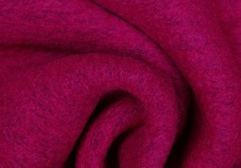 Mantelstof fuchsia wol