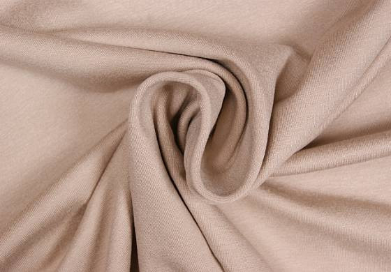 Uni tricot viscose beige licht